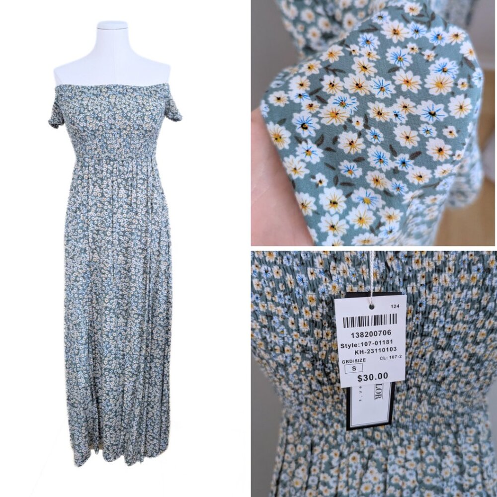 Gorgeous off-shoulder maxi dress